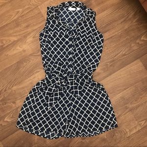Moroccan Print Shorts Romper XS
